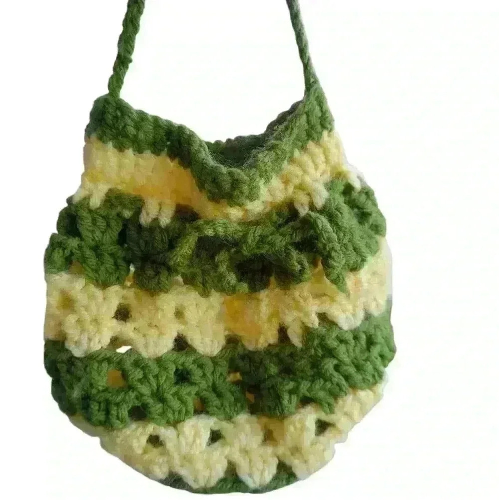 Handmade Adorable Little Girls Crochet Pouch/ Purse